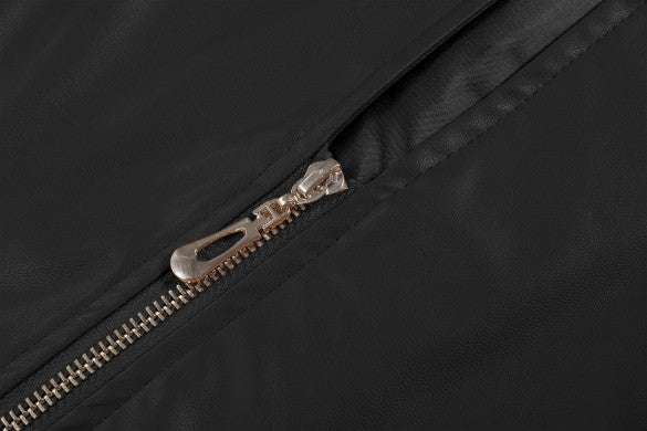 Stylish Faux Leather Jacket - Sins & Temptations - 7