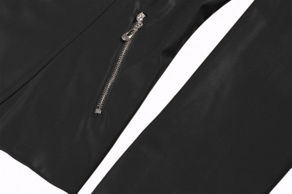 Stylish Faux Leather Jacket - Sins & Temptations - 9