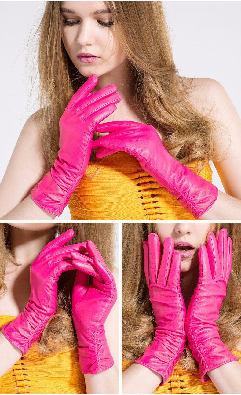 Gours Winter Long Genuine Leather Gloves Women - Sins & Temptations