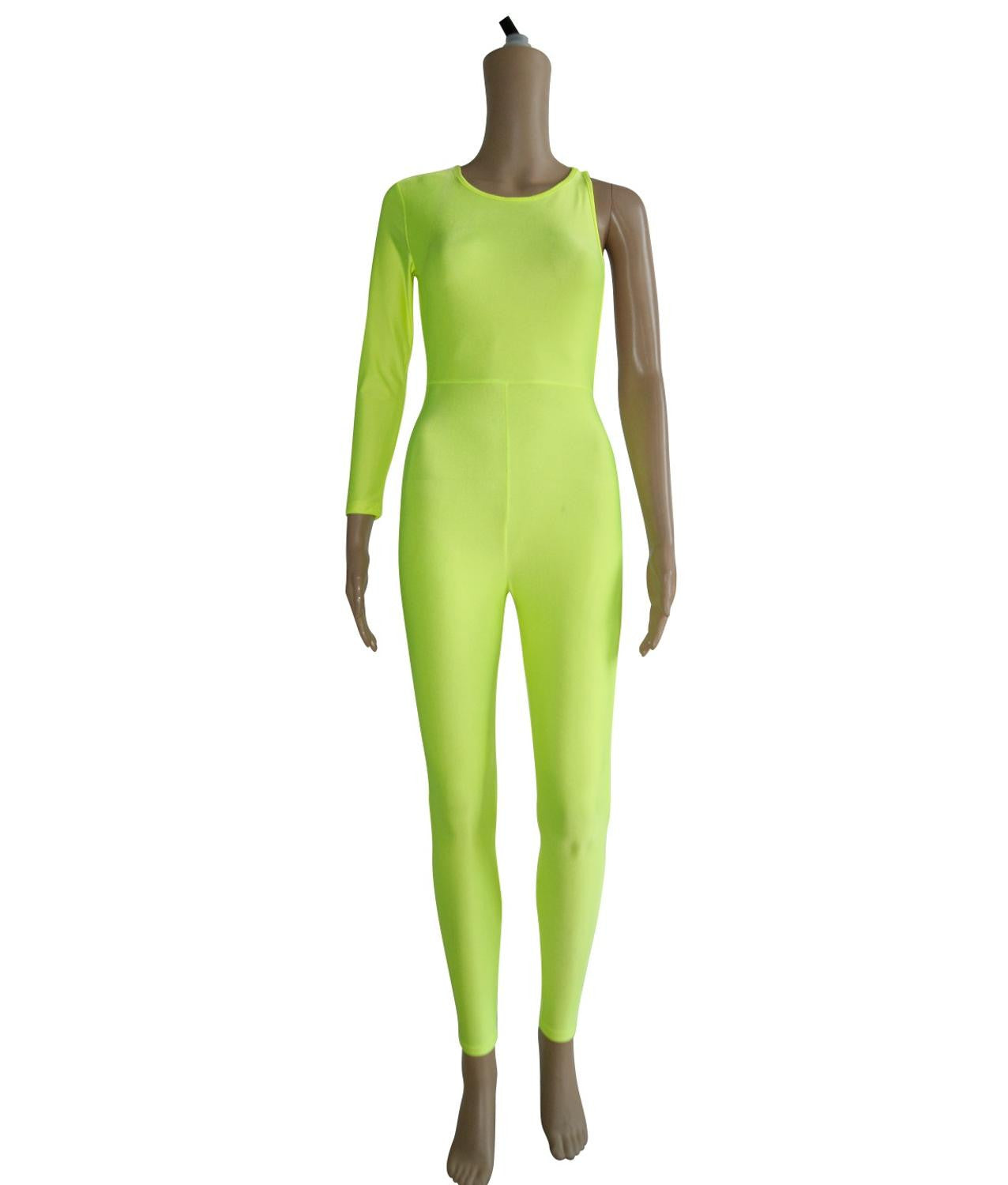 Sexy Plus Size Catsuit One Shoulder Jumpsuit Romper Body Suit Backless - Sins & Temptations