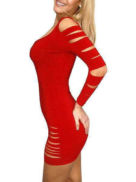 Sexy Red Color Barracuda Clubwear Dress - Sins & Temptations