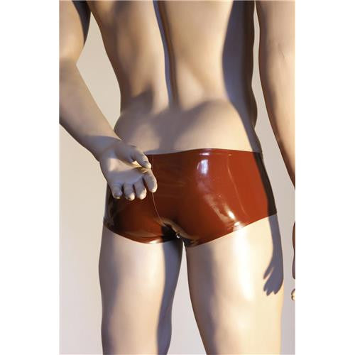 Low Waist Men's Pure Latex Short Natural Latex Rubber Shorts Men's - Sins & Temptations