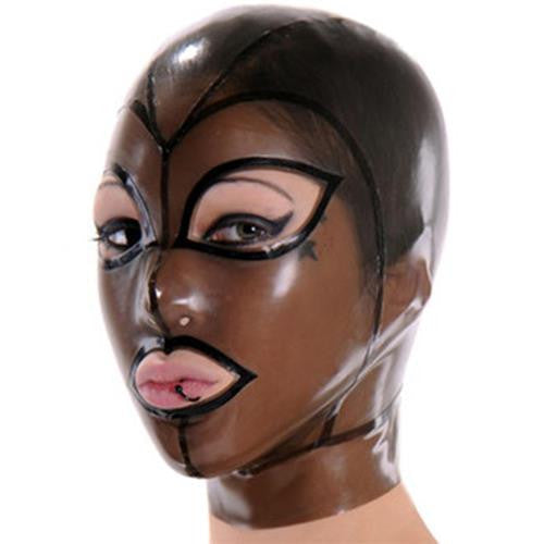Natural Latex Fetish Mask Hood - Sins & Temptations