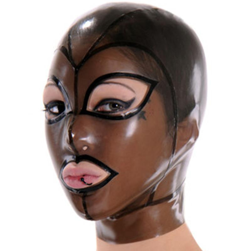 Natural Latex Fetish Mask Hood - Sins & Temptations