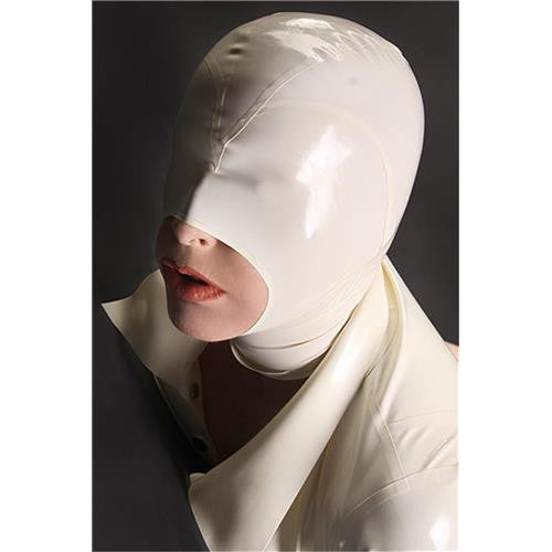 Natural Latex Fetish Bondage Hoods With Metal Zip - Sins & Temptations
