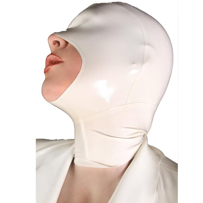 Natural Latex Fetish Bondage Hoods With Metal Zip - Sins & Temptations