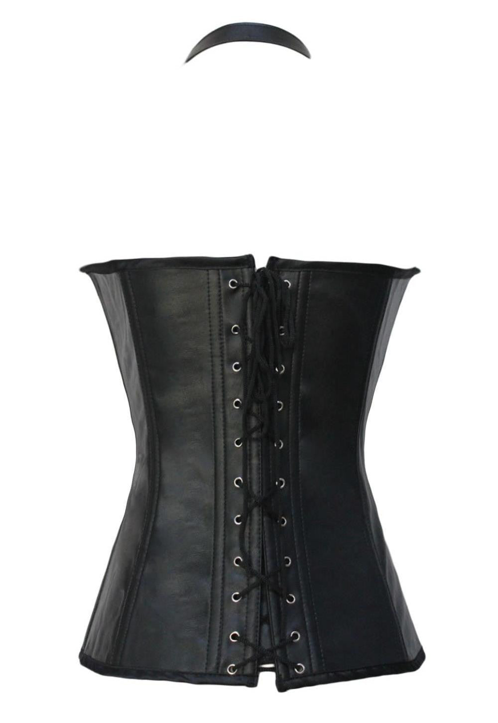 Faux Leather Corset - Sins & Temptations
