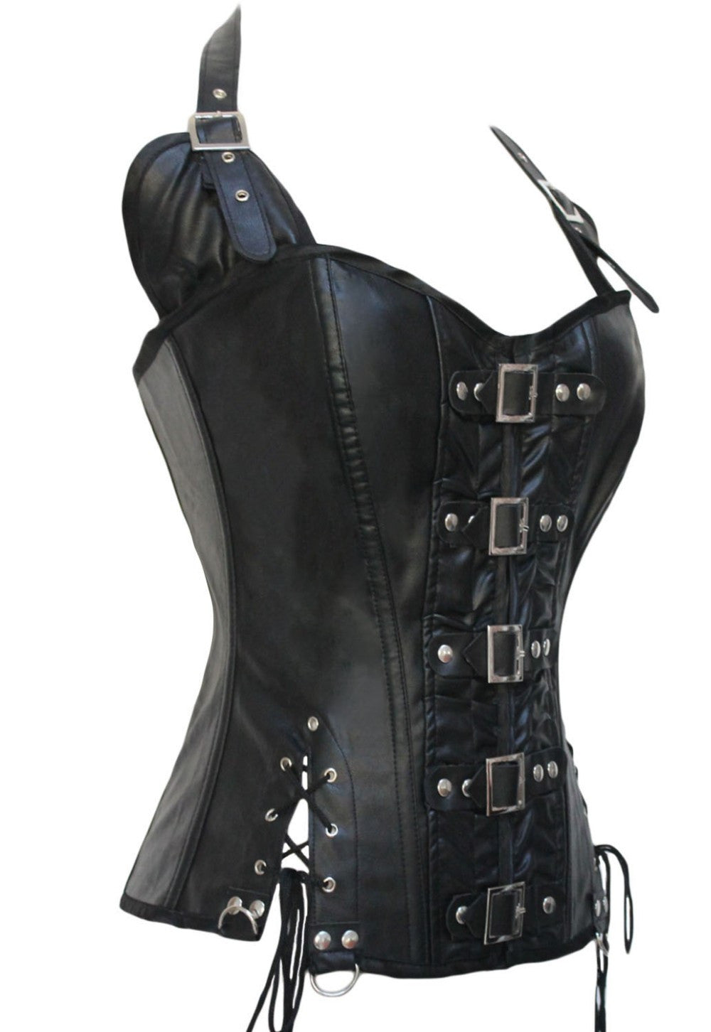 Faux Leather Corset - Sins & Temptations