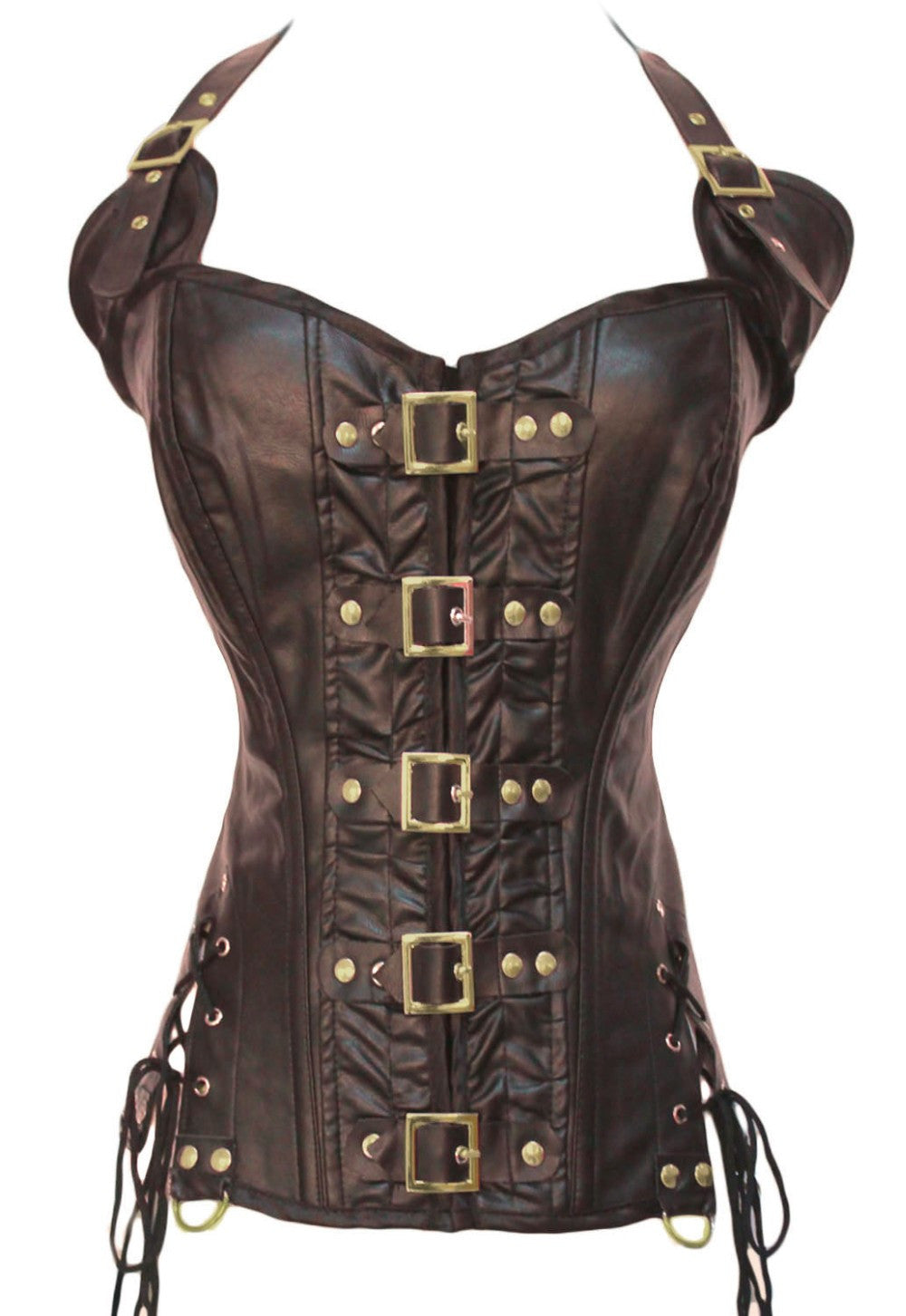 Faux Leather Corset - Sins & Temptations