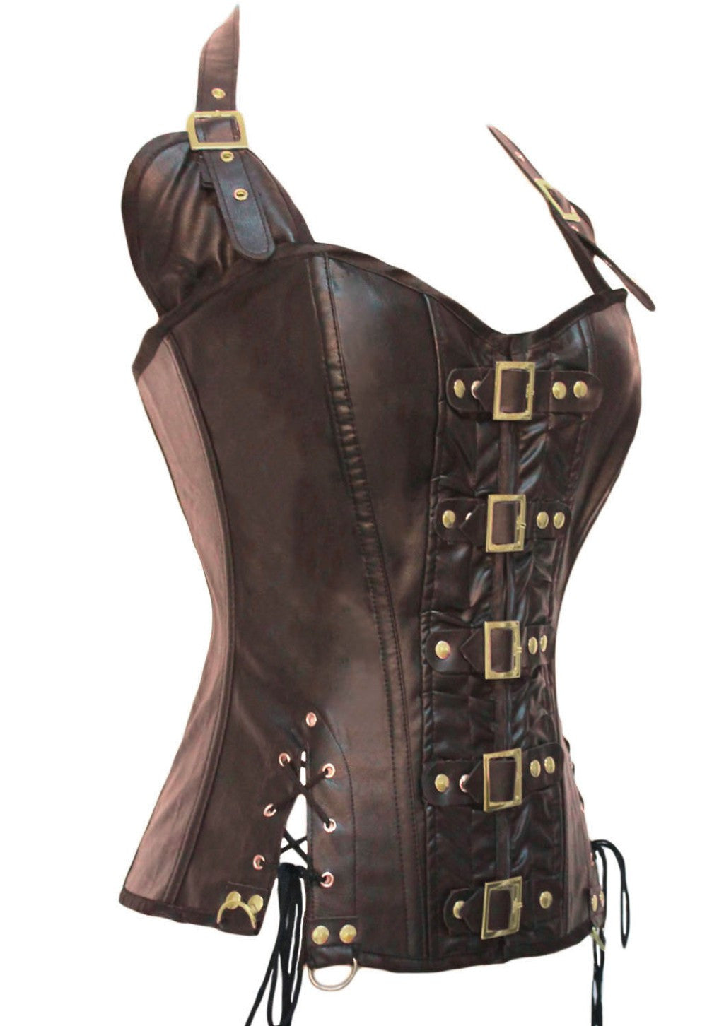 Faux Leather Corset - Sins & Temptations