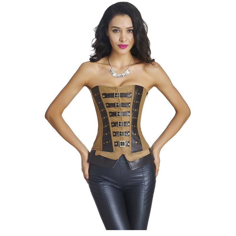 New Fashion Waist Cincher Corset Punk Overbust - Sins & Temptations