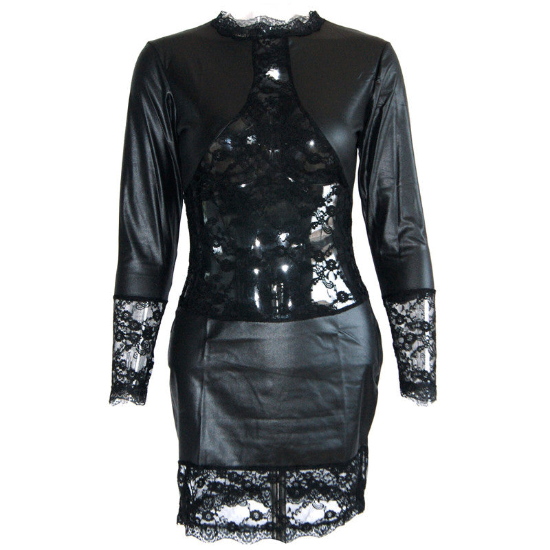 Sexy Leather Dress - Sins & Temptations