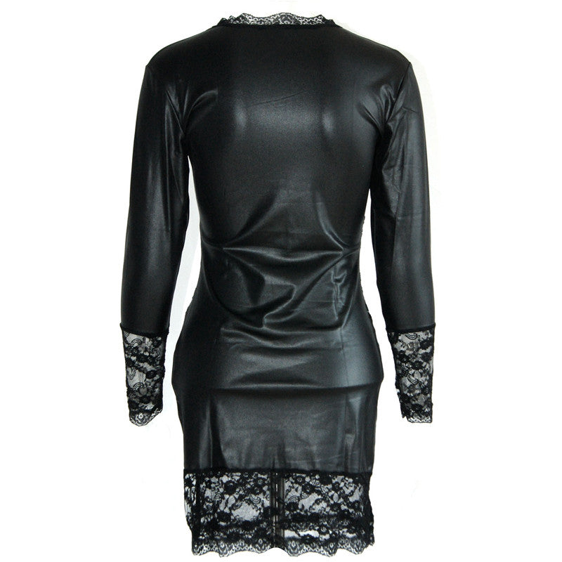 Sexy Leather Dress - Sins & Temptations