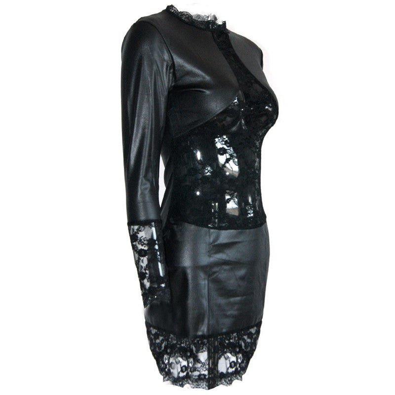 Sexy Leather Dress - Sins & Temptations