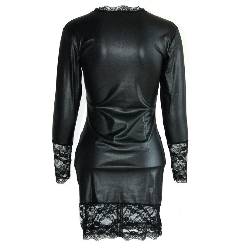 Sexy Leather Dress - Sins & Temptations