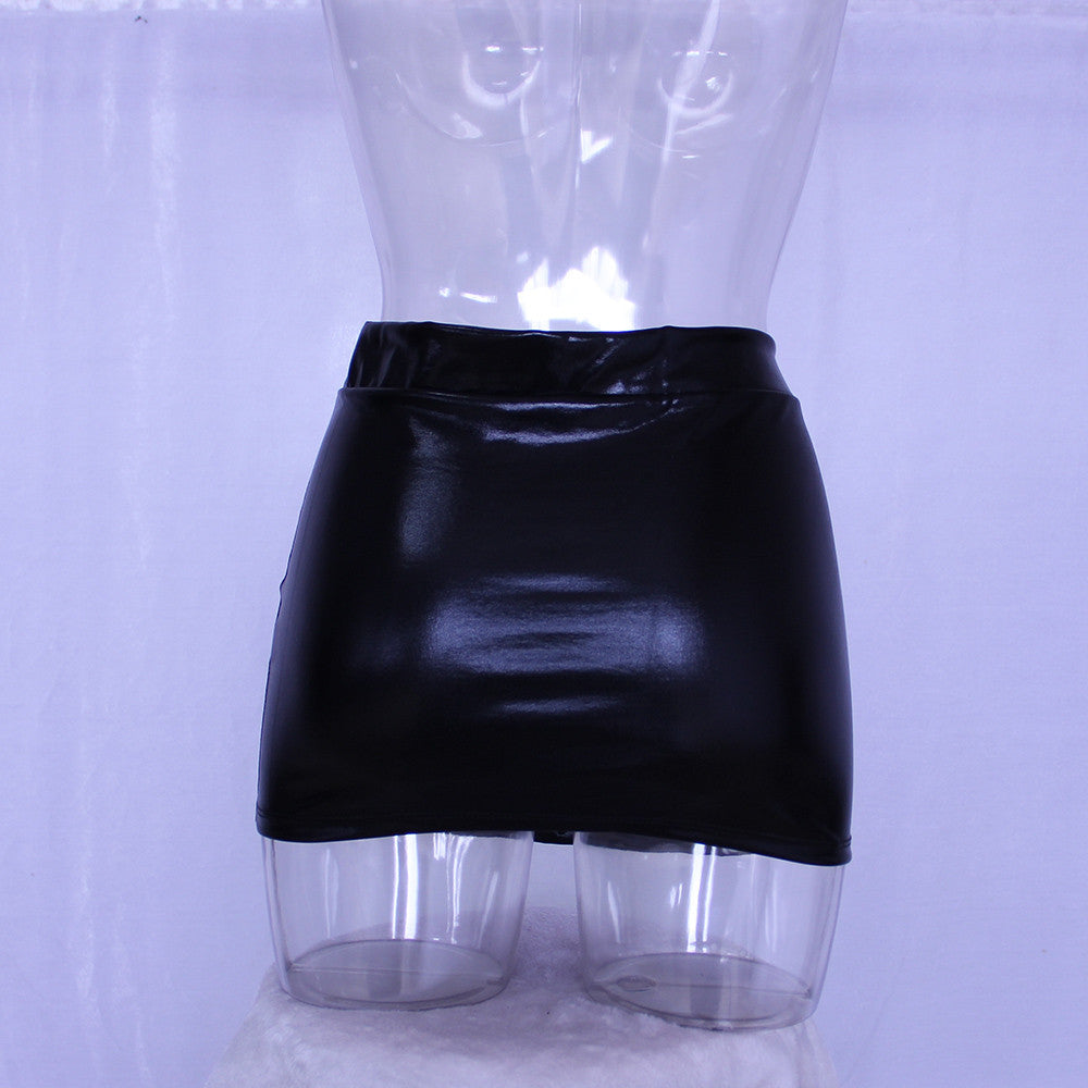 Kinky Faux Leather Skirt - Sins & Temptations
