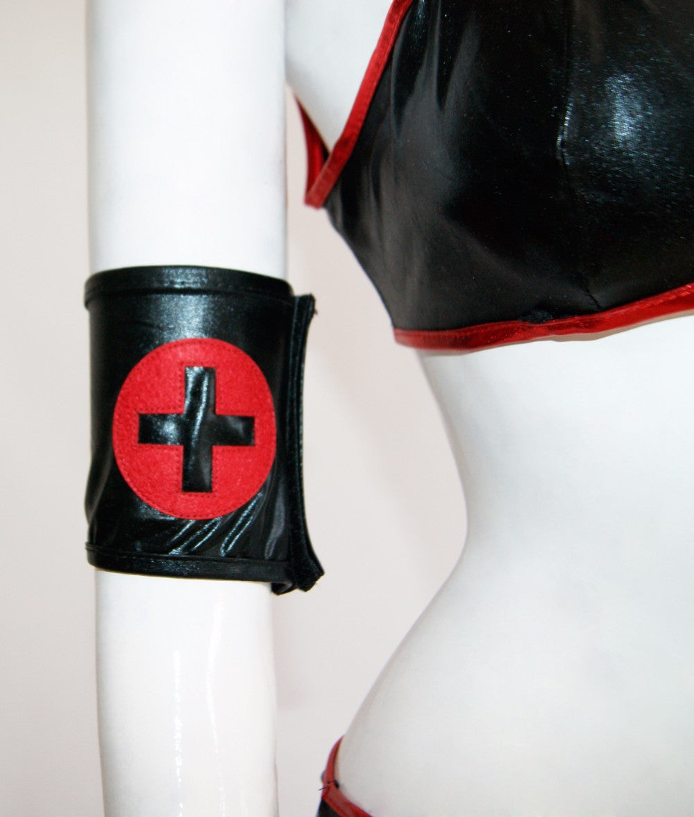 High Quality Black Military Nurse Costume - Sins & Temptations