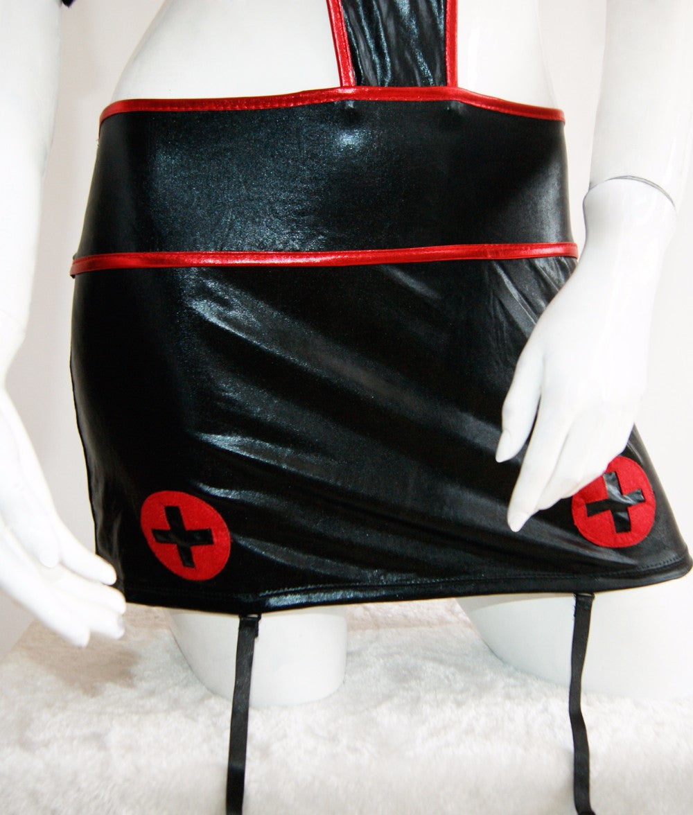 High Quality Black Military Nurse Costume - Sins & Temptations