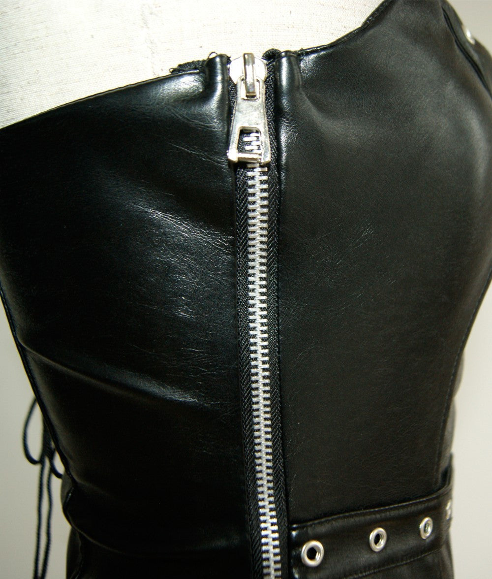 Black Vinyl Bodysuit Exotic Lingerie - Sins & Temptations