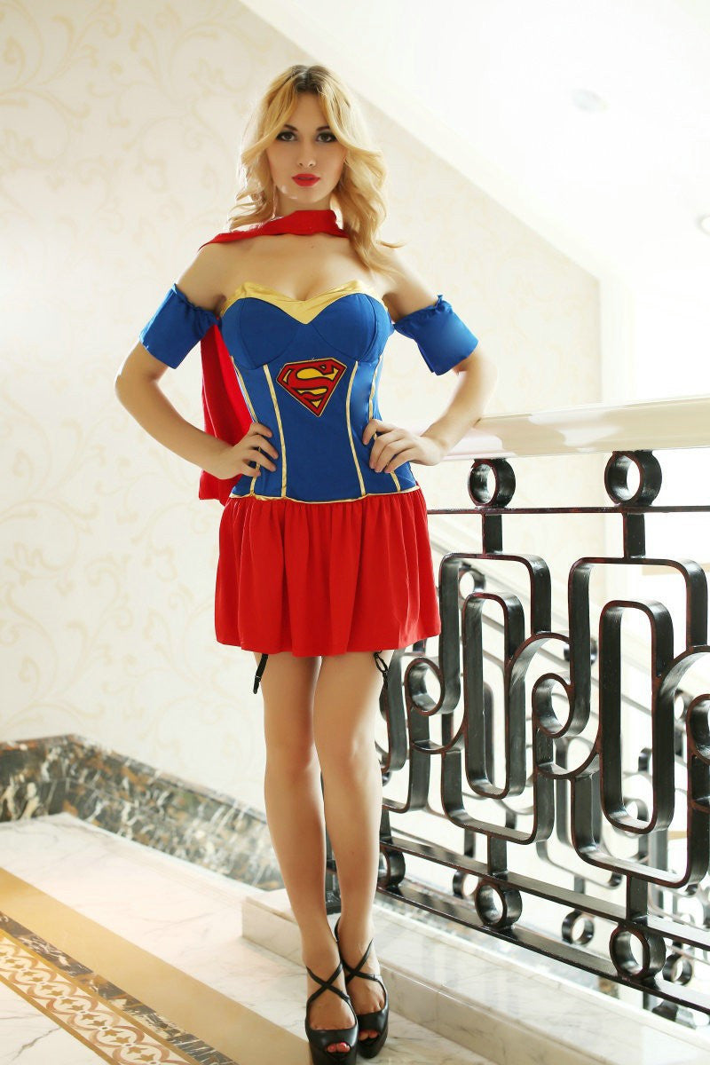 Superwoman Dress Halloween Costume - Sins & Temptations