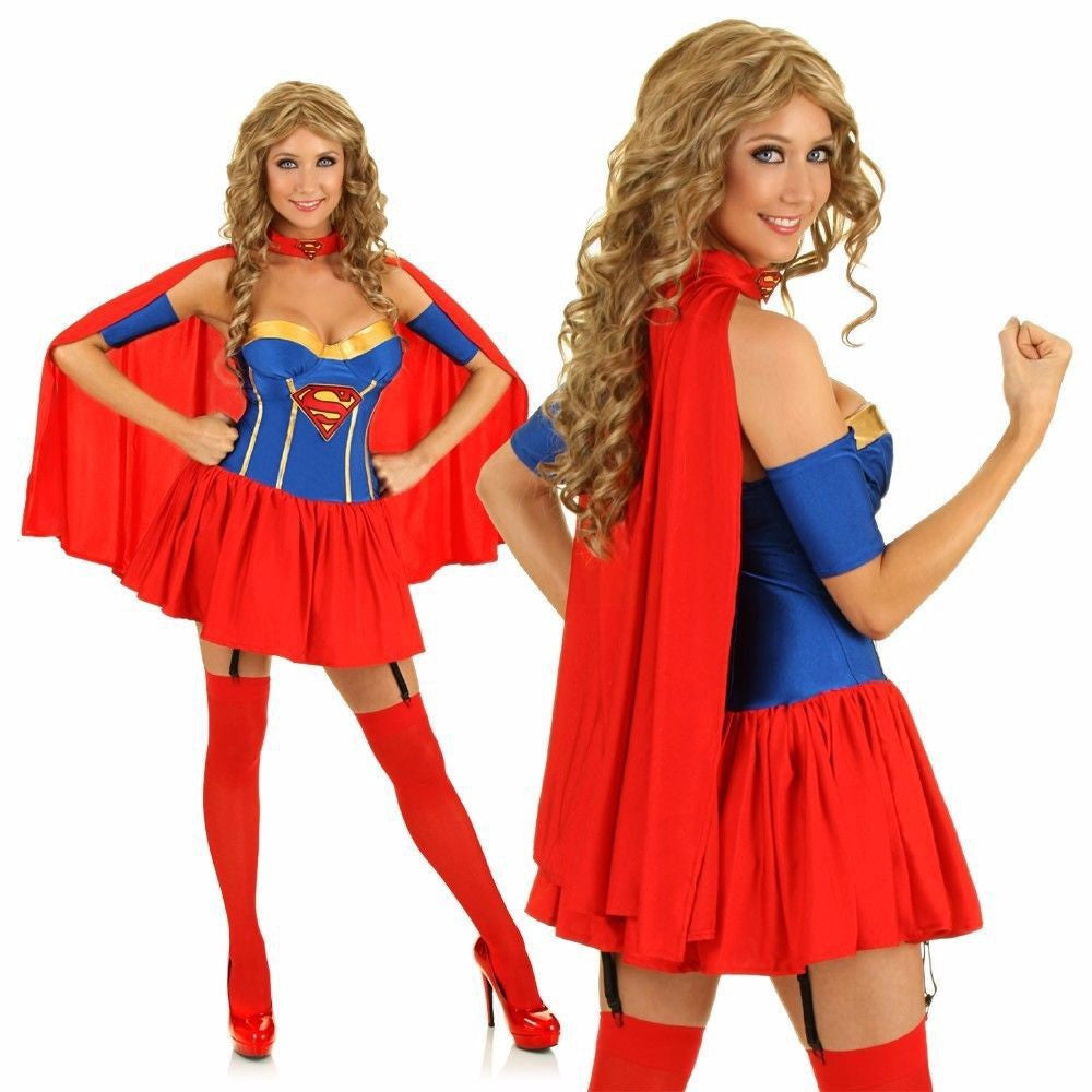 Superwoman Dress Halloween Costume - Sins & Temptations