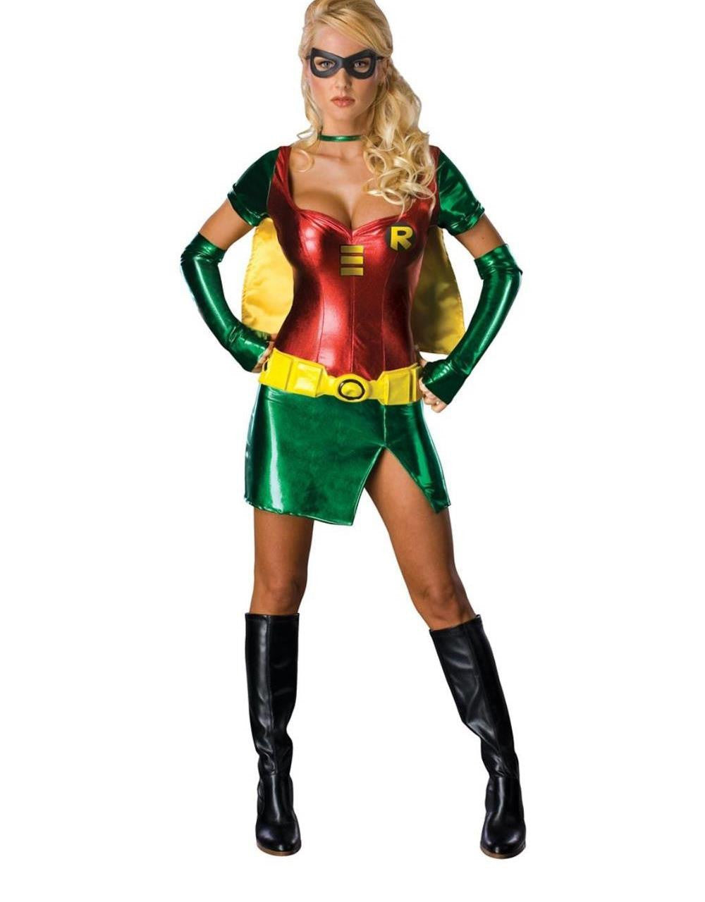 Sexy Vinyl Leather Halloween Batwomen Costume Dress - Sins & Temptations