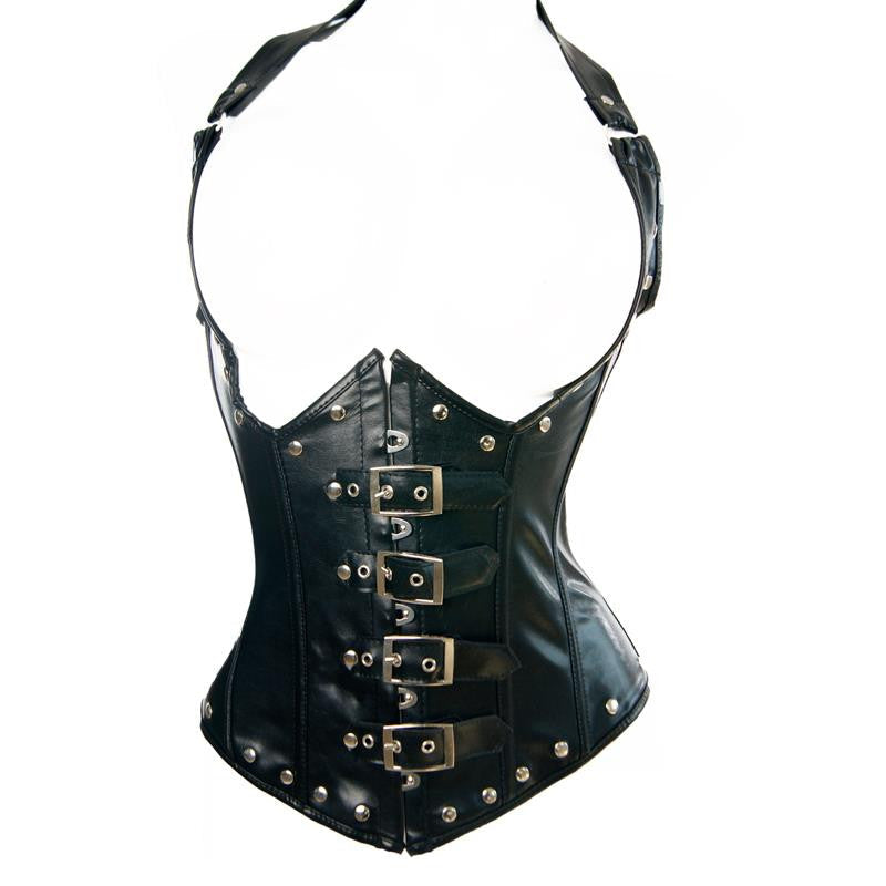 Punk Gothic Leather corset for woman - Sins & Temptations