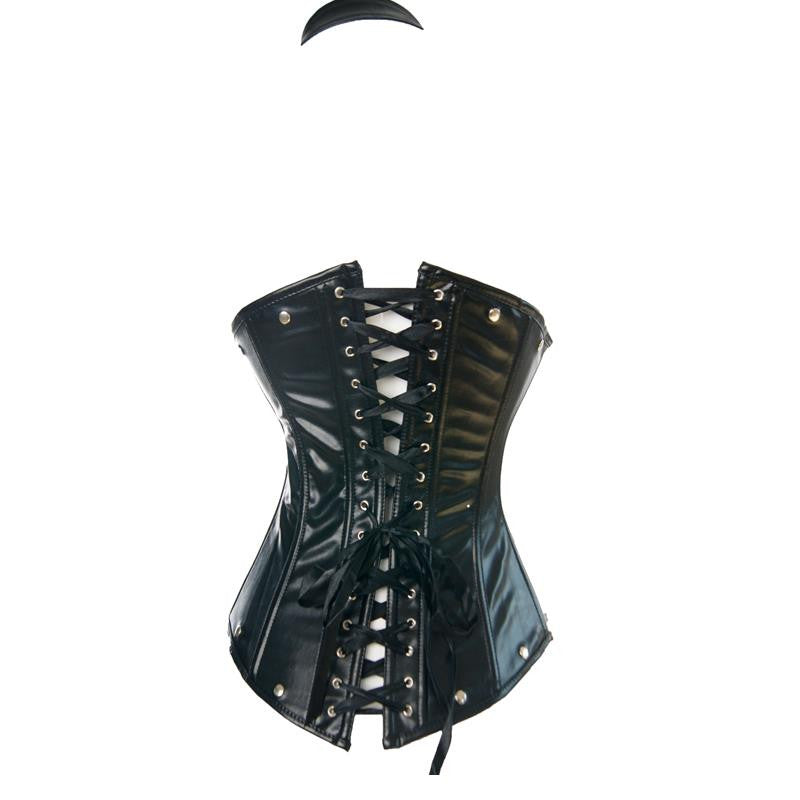 Punk Gothic Leather corset for woman - Sins & Temptations