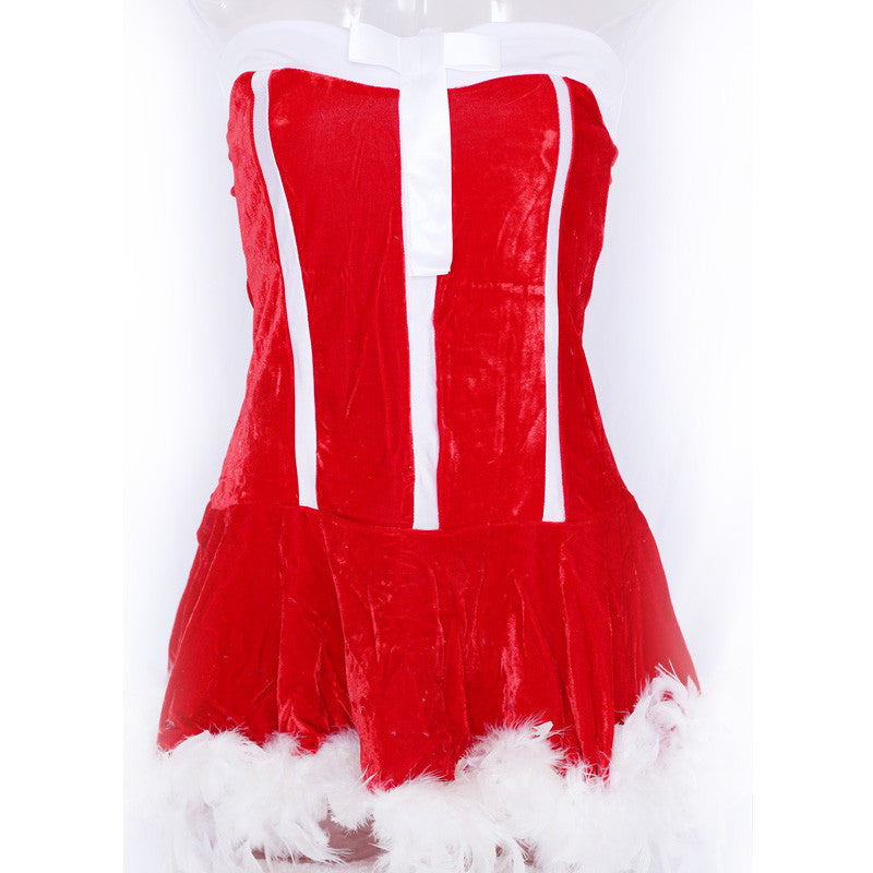 Santa Claus Costume red exotic fancy dress - Sins & Temptations