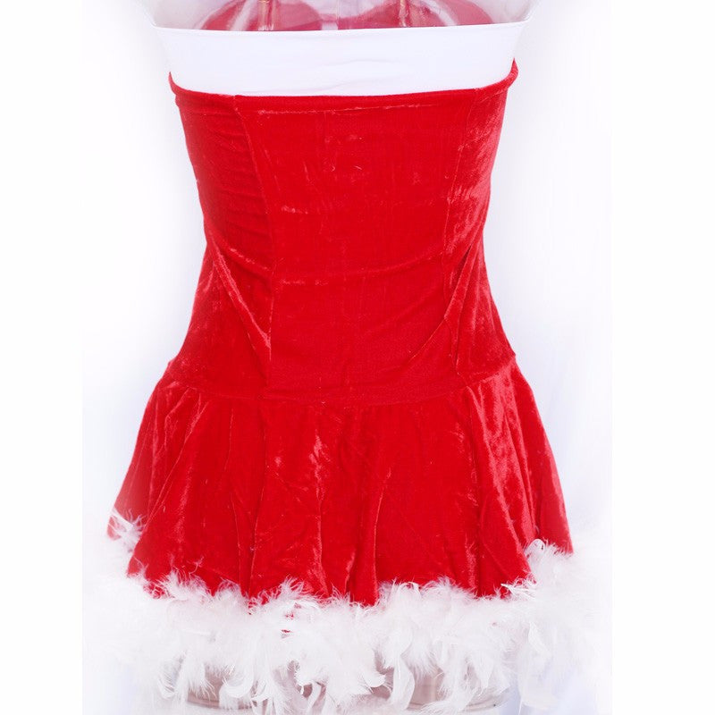 Santa Claus Costume red exotic fancy dress - Sins & Temptations