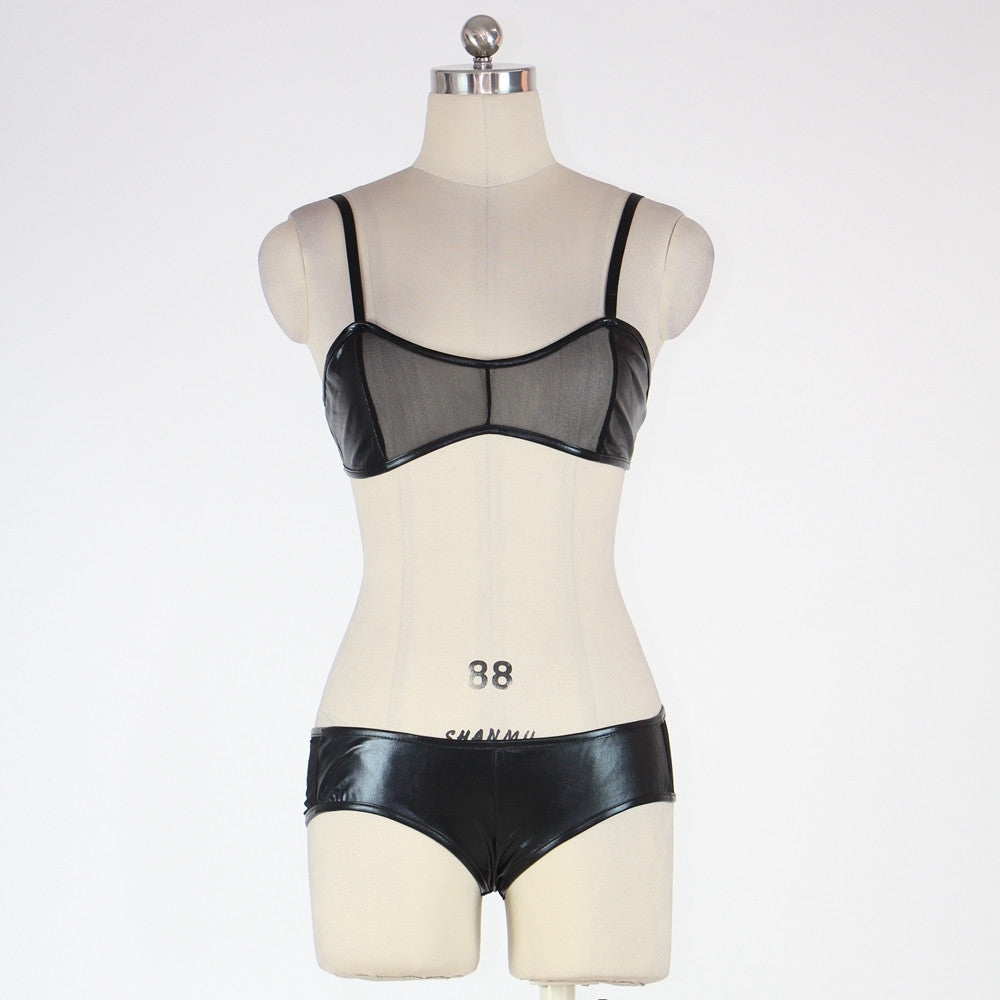 Sexy Mesh Lingerie Set Black Sexy Teddy 2 PCS Lingerie - Sins & Temptations