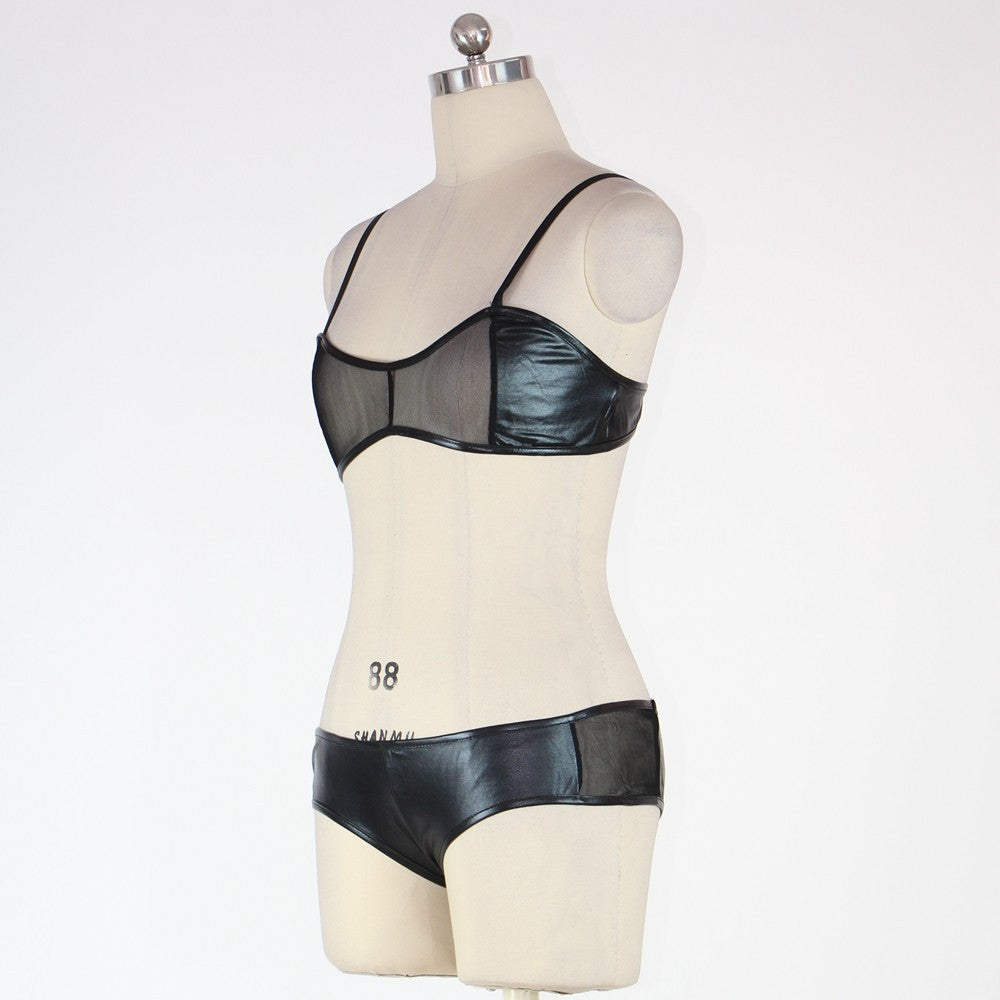 Sexy Mesh Lingerie Set Black Sexy Teddy 2 PCS Lingerie - Sins & Temptations