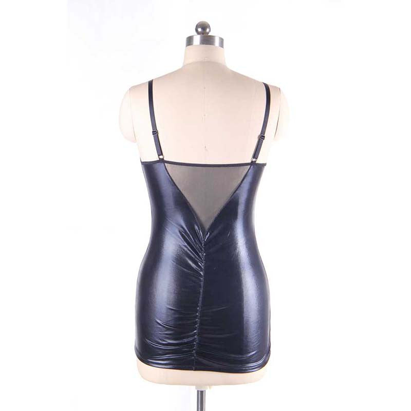 Plus Size XL 3XL 5XL Vinyl Sexy Cupless Women Lingerie Exotic Babydoll - Sins & Temptations