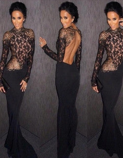 See Thru Floral Gown Dress for Weddings & Parties - Sins & Temptations