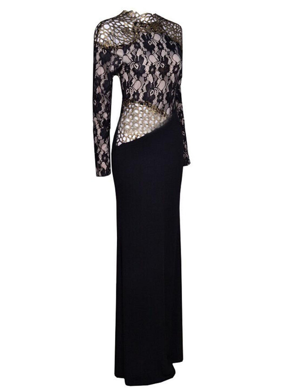 See Thru Floral Gown Dress for Weddings & Parties - Sins & Temptations
