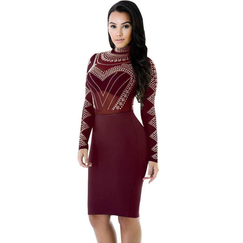 Sexy Hot 5 Colors Mandarin Long Sleeves Gauze Dress Robe - Sins & Temptations