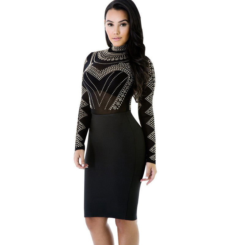 Sexy Hot 5 Colors Mandarin Long Sleeves Gauze Dress Robe - Sins & Temptations