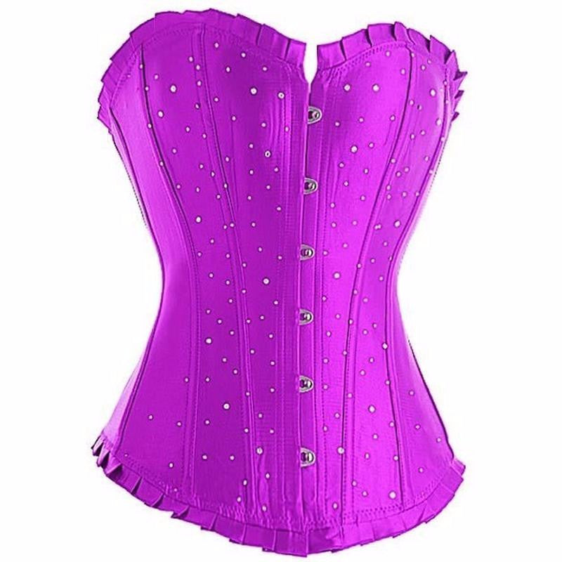 Women Solid Fashion Strapless Bustier Corset - Sins & Temptations