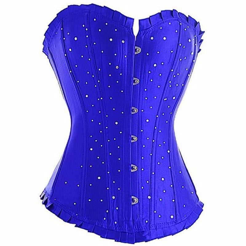 Women Solid Fashion Strapless Bustier Corset - Sins & Temptations
