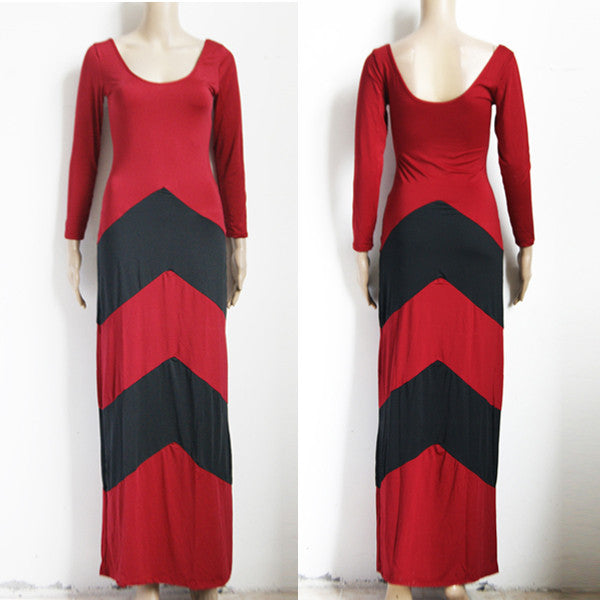Women Colorful Striped Long Maxi Dress - Sins & Temptations