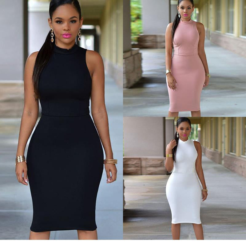 Bow Midi Style Bodycon Dress - Sins & Temptations