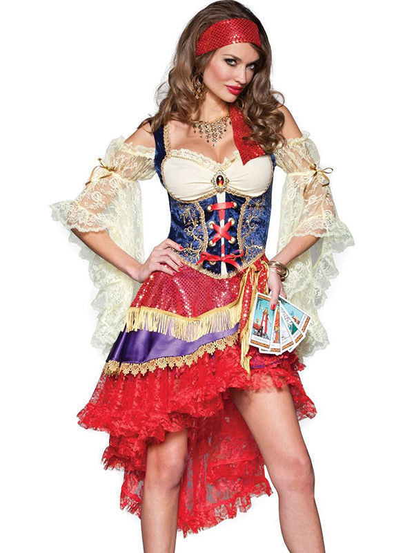 Elite Women's Sexy Good Fortune Female Esmeralda Adult Costume - Sins & Temptations
