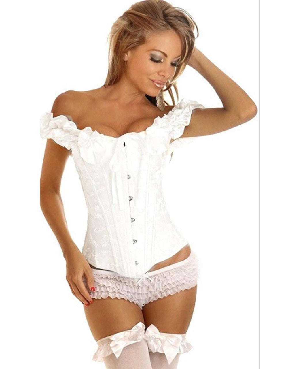 Women Corset Embroidered Hot Steel Bone - Sins & Temptations