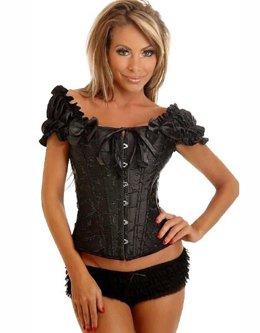 Women Corset Embroidered Hot Steel Bone - Sins & Temptations