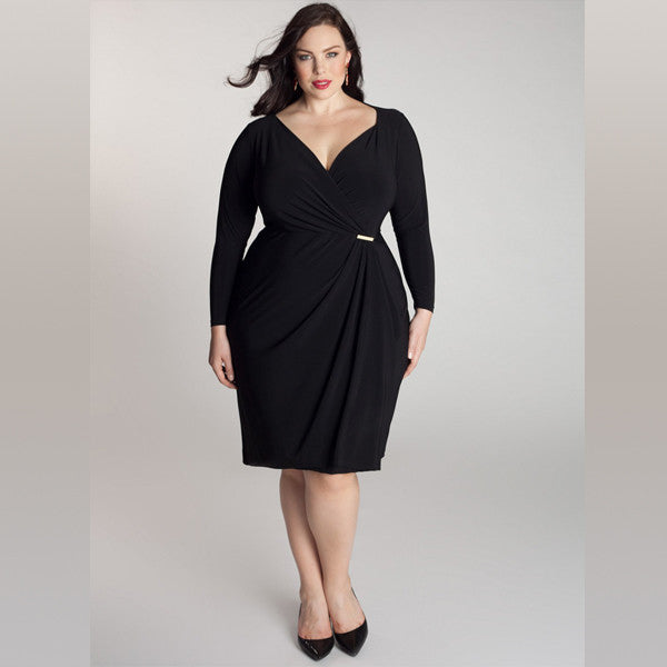 Plus Size Elegant Office Dress - Sins & Temptations