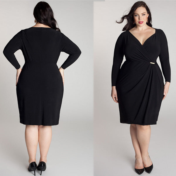 Plus Size Elegant Office Dress - Sins & Temptations