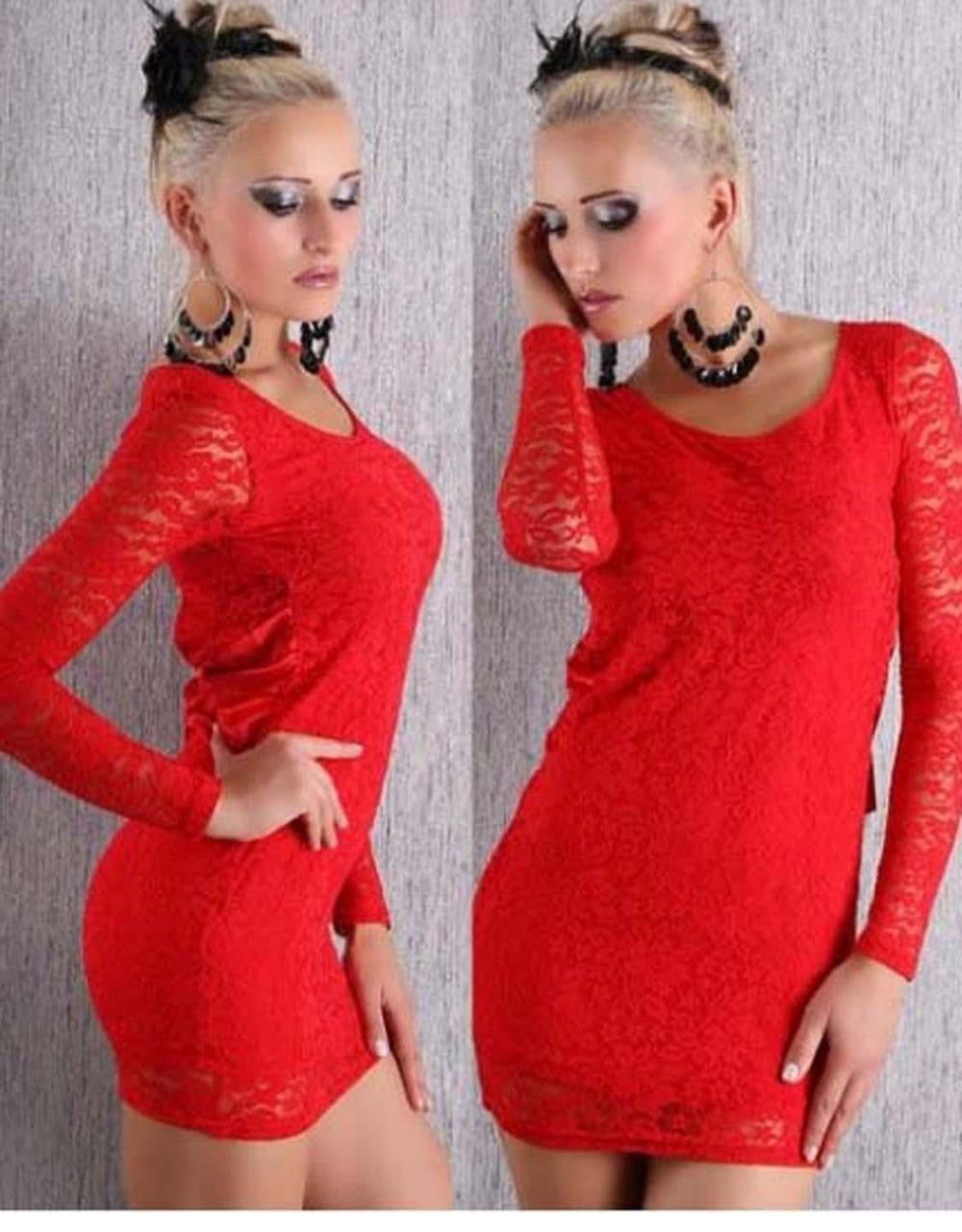 Long Sleeve Lace Dress - Sins & Temptations