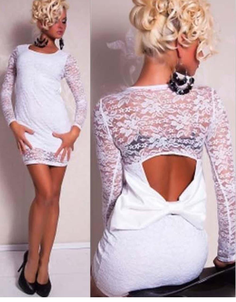 Long Sleeve Lace Dress - Sins & Temptations