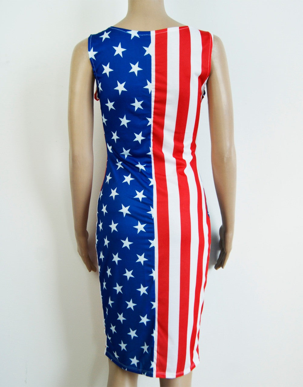 USA Midi Flag Pattern Women Casual Dress - Sins & Temptations