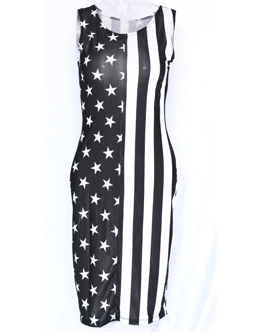 USA Midi Flag Pattern Women Casual Dress - Sins & Temptations